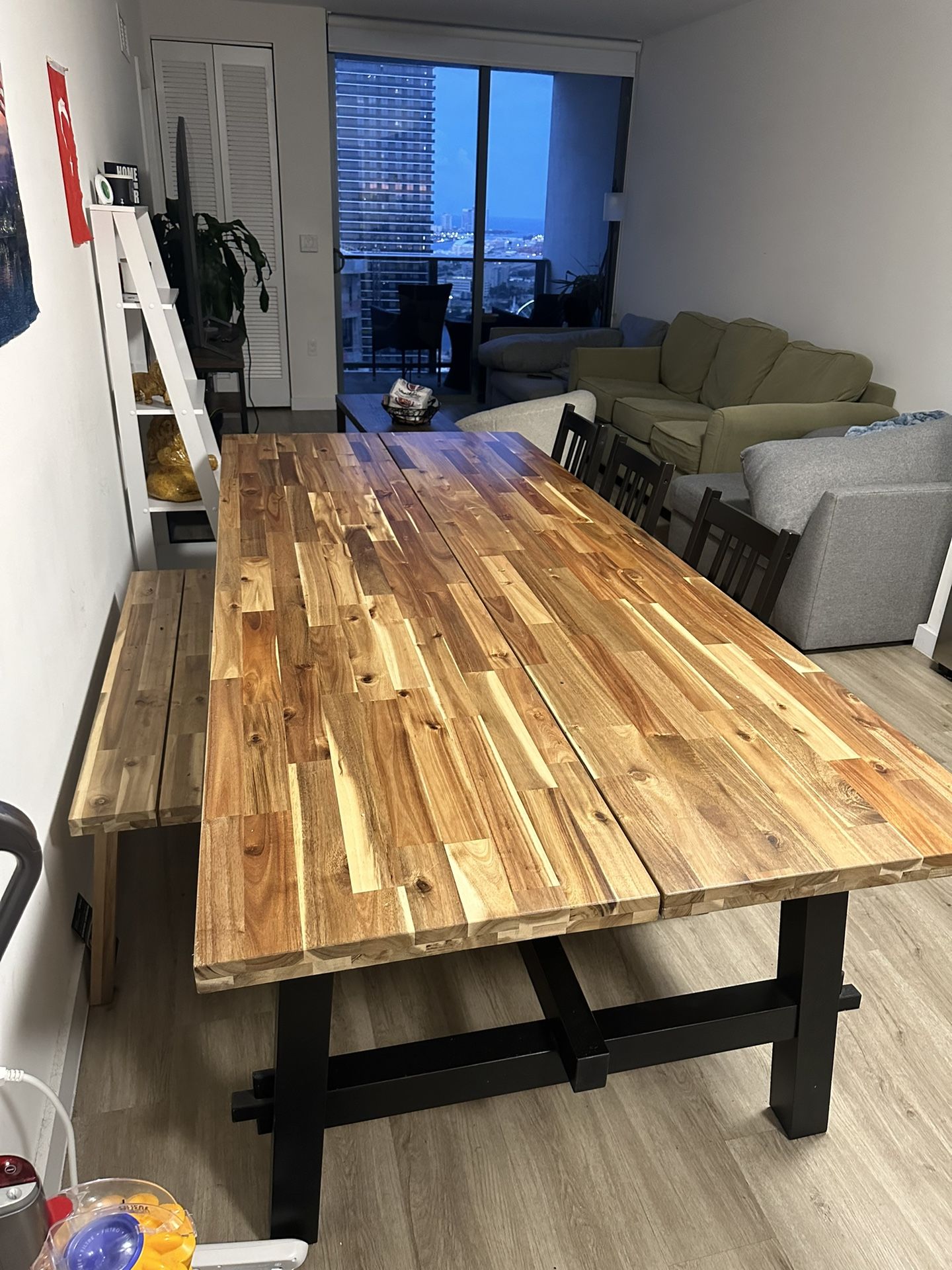 Selling Table 92 Inches + Chairs + Bench for Sale in Miami, FL - OfferUp