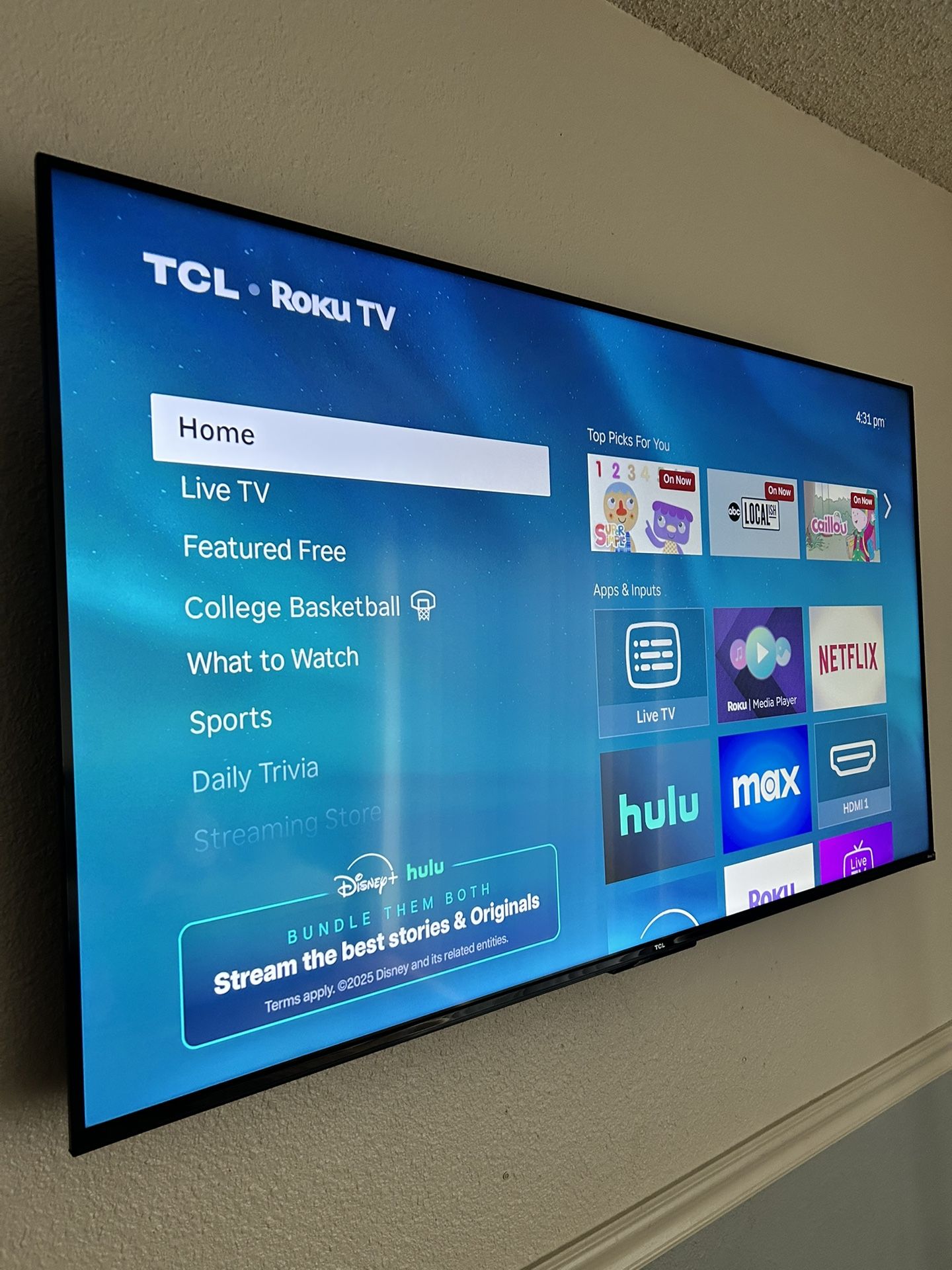 55 Inch TCL Roku Tv