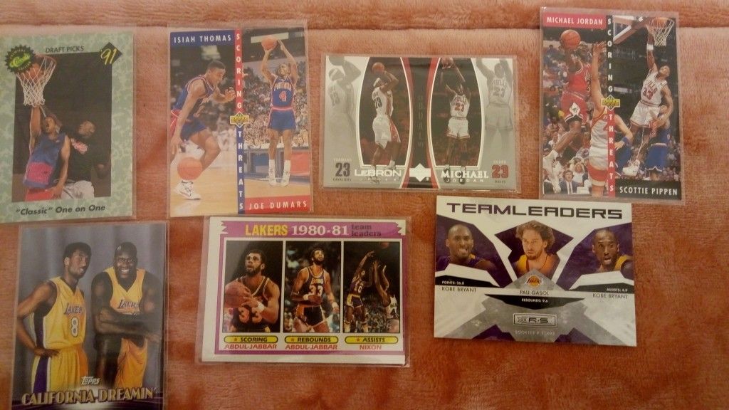 Seven NBA cards to sell now!!