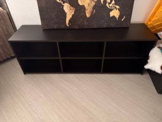 Black 6 Cube Storage Table