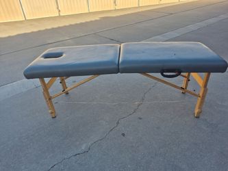 Massage table, Grey, with face hole