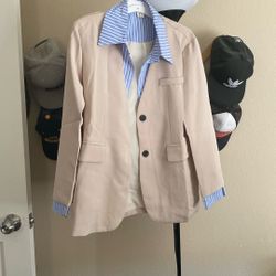 Women’s Beige Blazer Jacket – Size M (new)