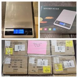 Pallet of brand new kitchen scales

20 per box
35 boxes

$3500 for the whole pallet
$1800 for half pallet