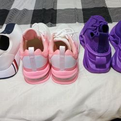 3 Pairs Of Shoes Size 9 Women's 