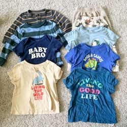 Baby boy toddler 12-24 mo top and bottoms.