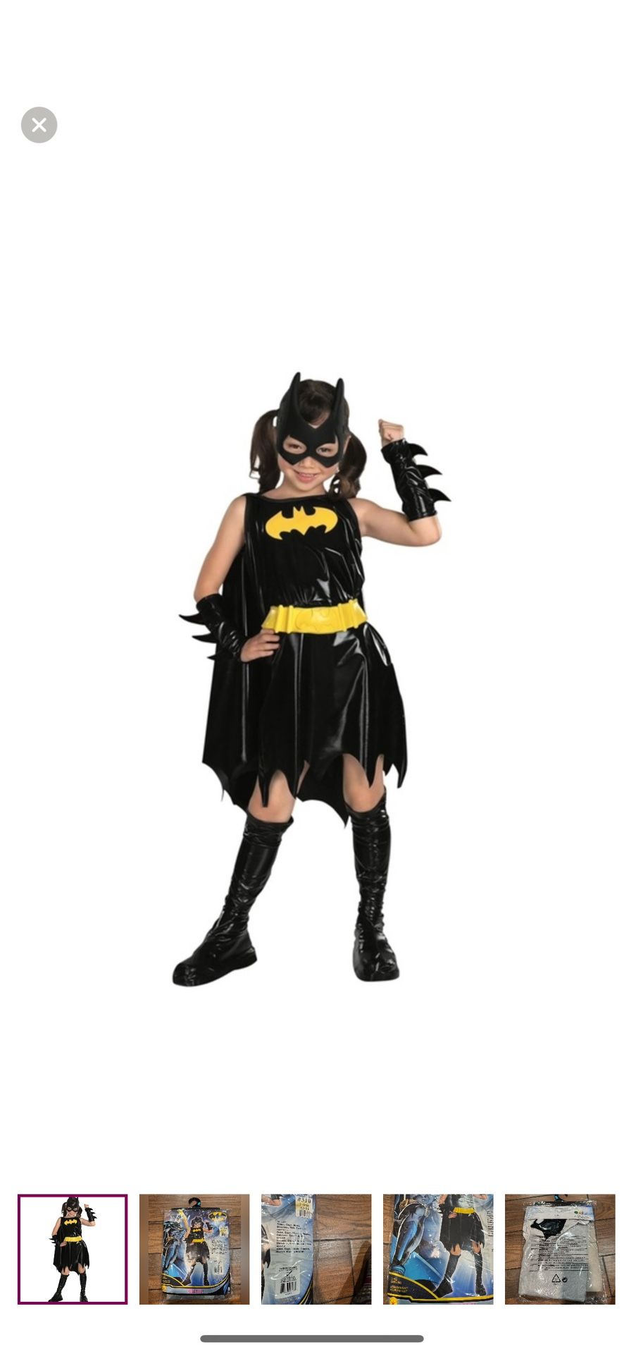 RUBIES DC Super Heroes Child's Batgirl Costume, Black Large 12-14