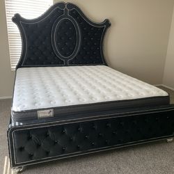 New In Box King Bed Frame +Mattress (Read Description Below)
