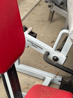 Gym equipment.