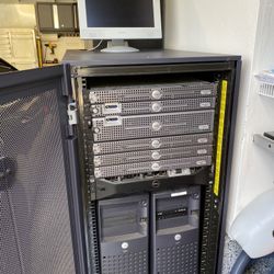Dell 24 Rack Cabinet with Servers