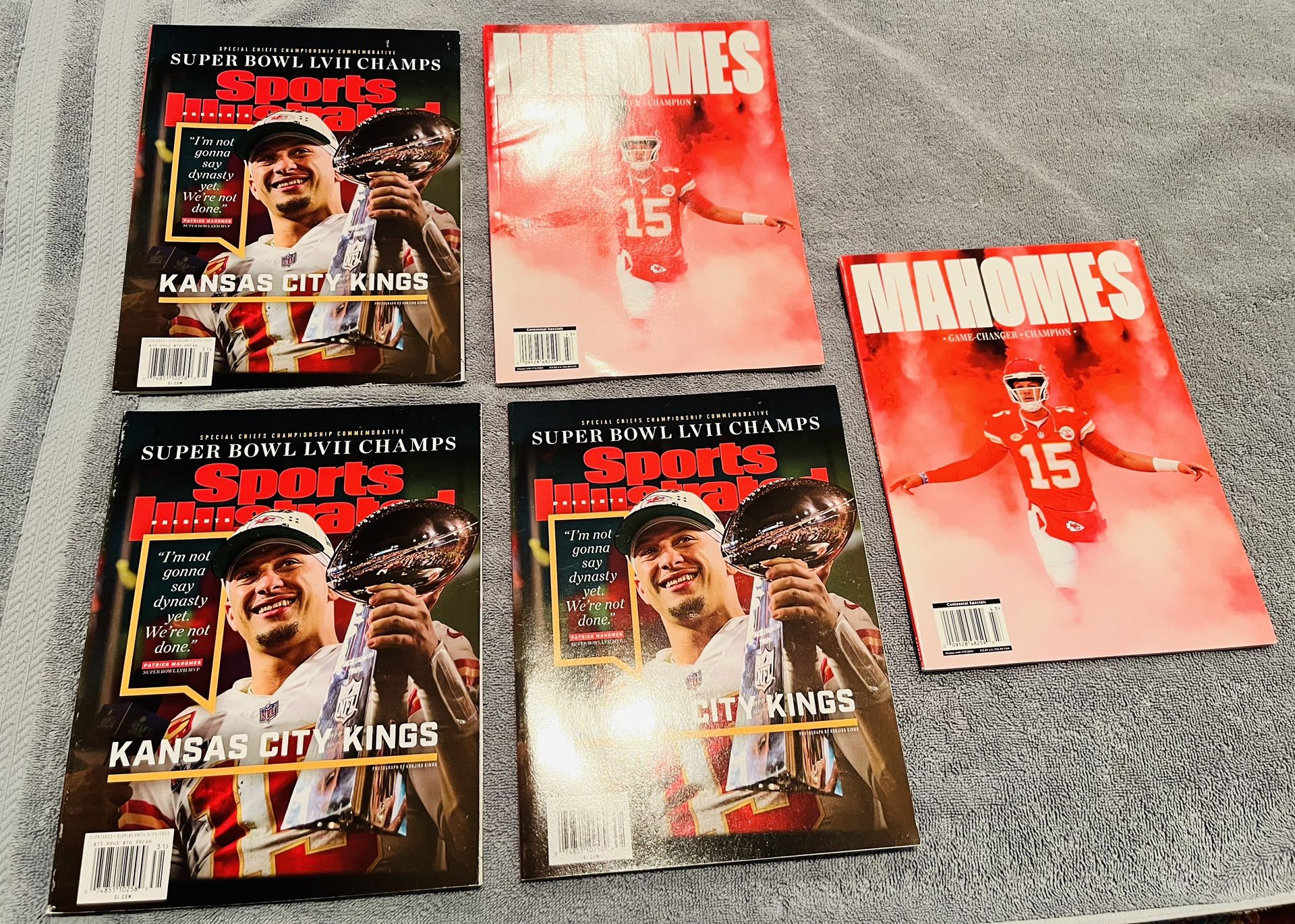 Patrick Mahomes Lot Of 5