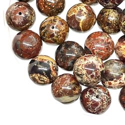 Lot Of 44 12mm Jasper Beads