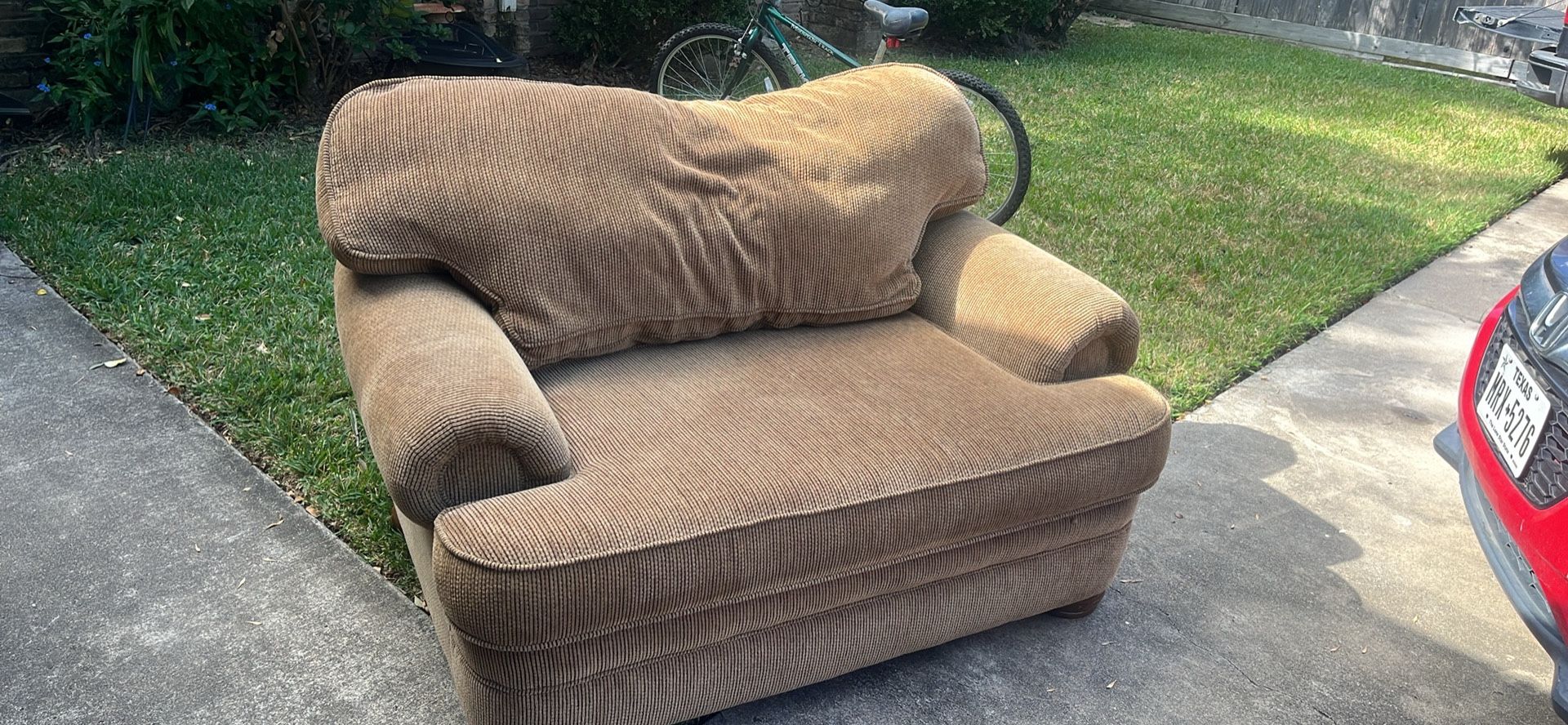 Oversized sleeper chair/sofa. Retail secondhand online for $500. Price Firm and Low