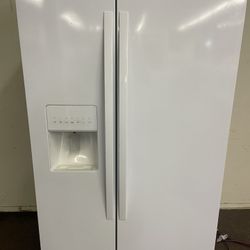 Newer Whirlpool Side By Side Refrigerator White