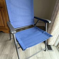 Blue Folding Chair