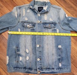 CAVALINI Denim Collection Women s DENIM Jacket Distressed Embroidered Size Med for Sale in Irvine CA OfferUp