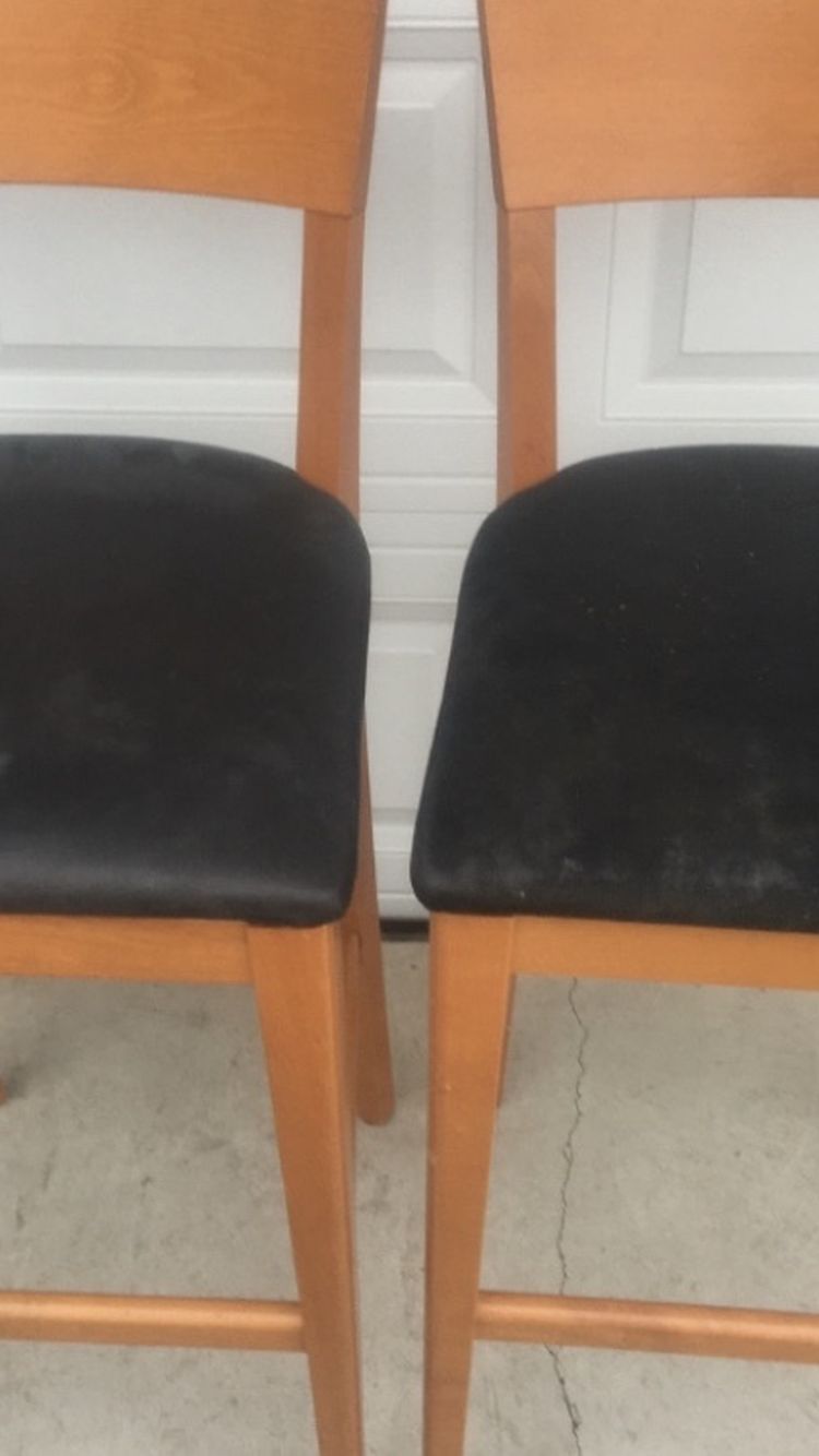 Two classic matching bar stool chairs