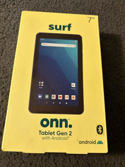 ONN. Surf 7" Android Tablet 9.0 Pie 16GB 1.3GHz Quad-Core 2 Camera Bluetooth