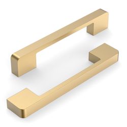 KNOKLOCK 10 Pack 5 Inch(128mm) Kitchen Cabinet Handles Champagne Bronze Cabinet Pulls Kitchen Cabinet Hardware Gold Drawer Pulls For Cupboard Wardrobe