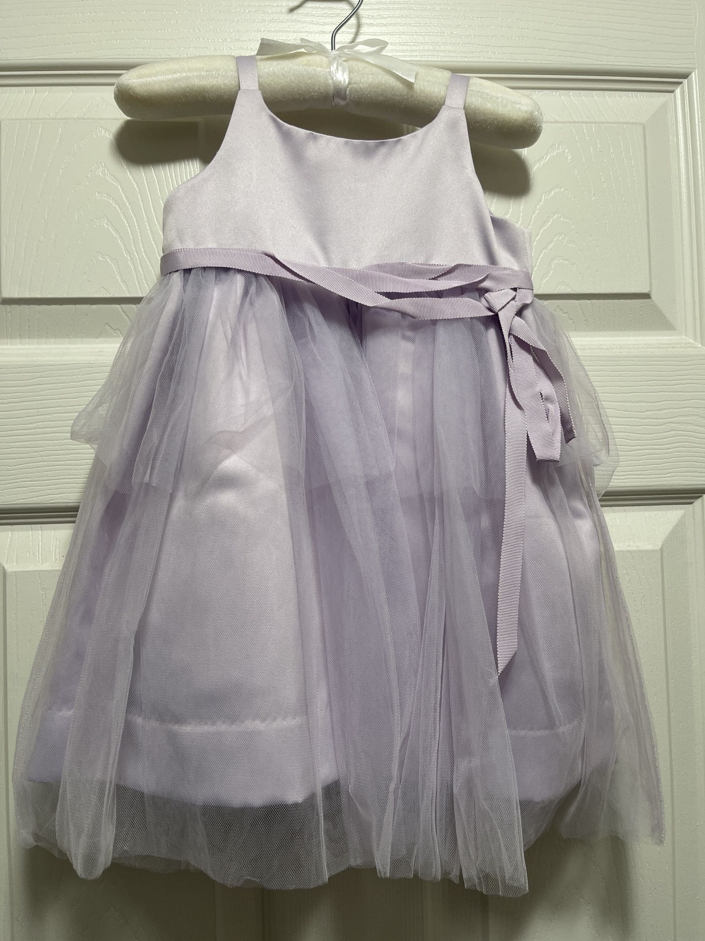 US Angels Lilac Sleeveless Satin Tulle Dress Size 24M