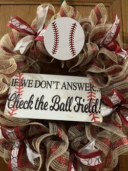 Baseball Wreath 