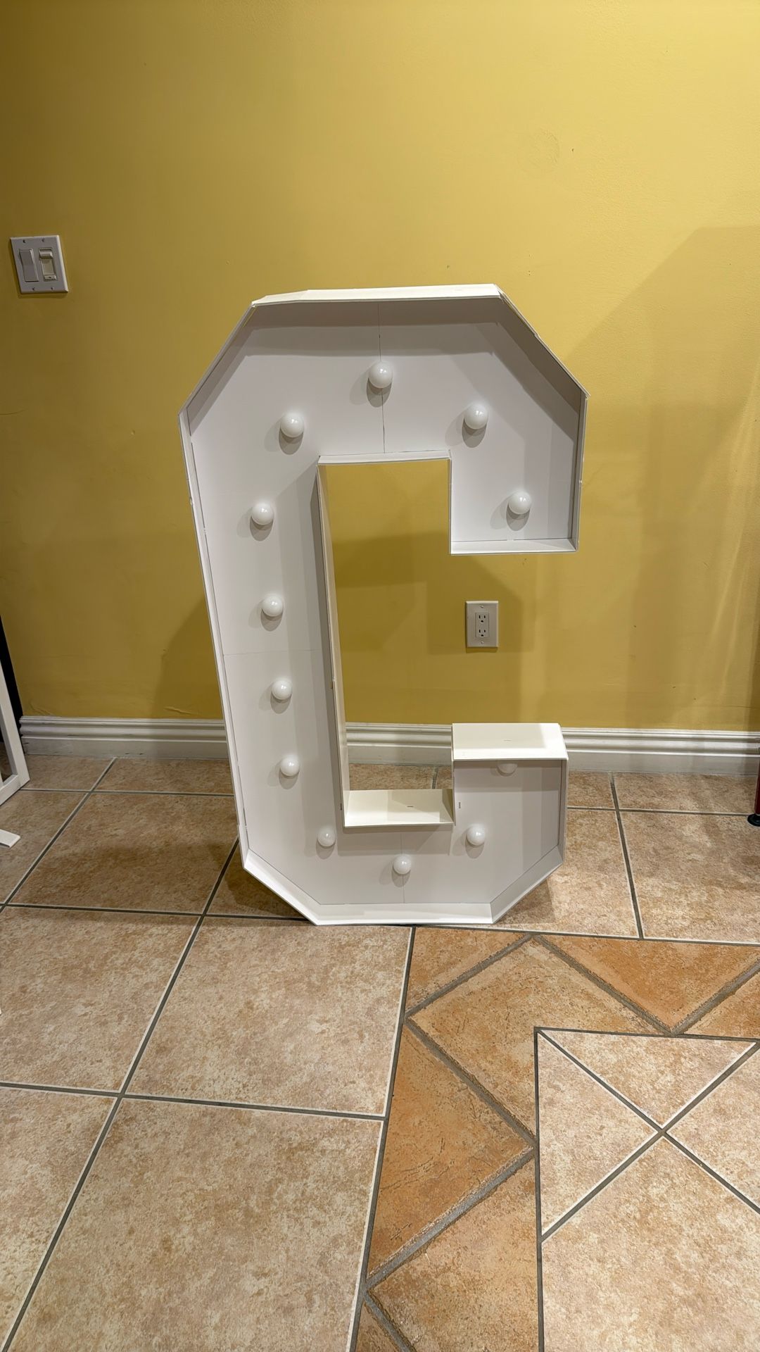Marquee Light Up Letter C 4 Ft