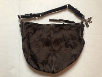 Coach Brown Signature Shoulder Bag