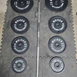 Olympic Weight Set 275lbs All Together Read Description Below..