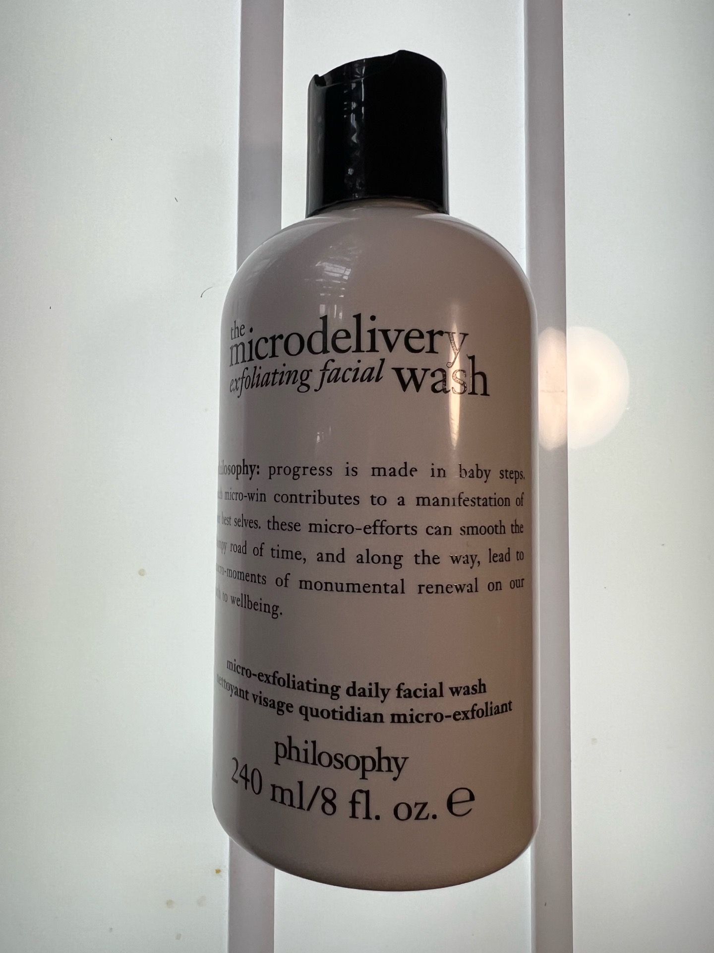 microdelivery aflating facial wash Wlsophy: progress is made in baby steps. a micro-win contributes to a manifestation of rut es these micro-efforts c