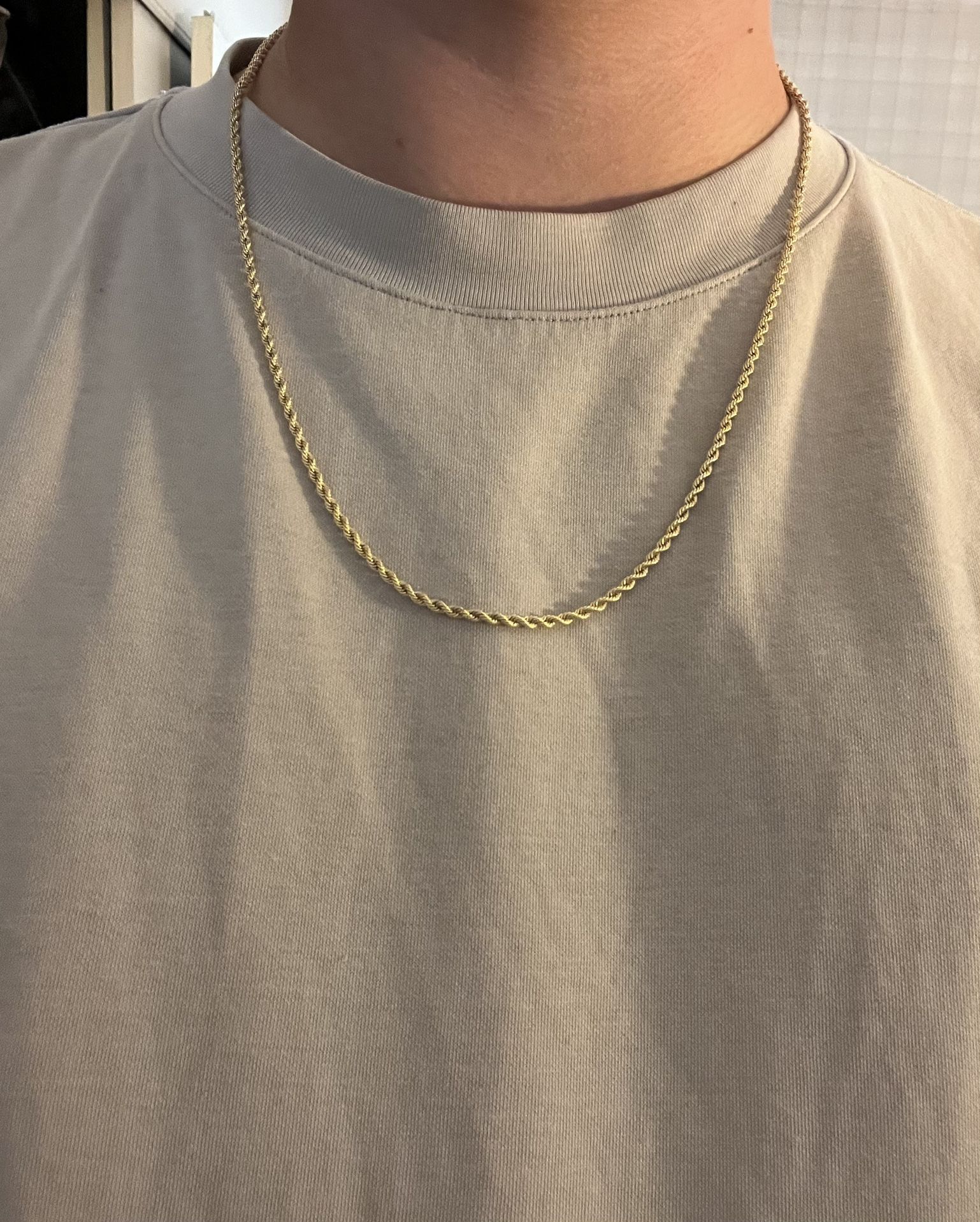 10K Gold Bonded Rope Chain - 24" and 10K White Gold Bonded Rope Chain - 24" Bundle