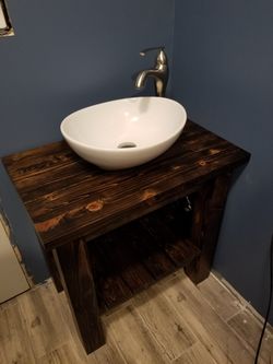 Rustic vanity brand new made to order