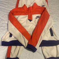 Womens Nike Fleece Sweat Suit Xl  CropTop L Pants