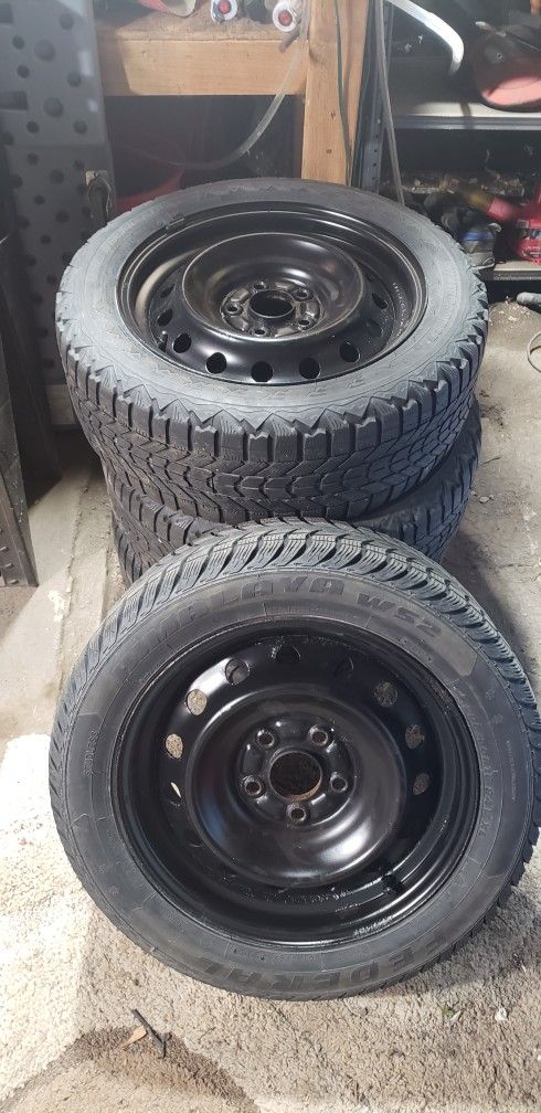 Honda Accord Snow Tires with Rims