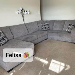Ballinasloe Sectional With Chaise 🍒 We Have Delivery Options 