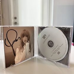 Taylor Swift Tortured Poets Department Signed CD