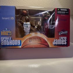 McFarlane Figure Of Carmelo Anthony & LeBron James Rookie Year 