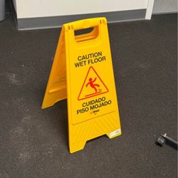 Wet Floor Sign. 