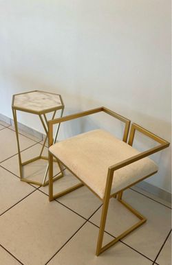Chair and table