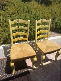 Country style wooden chairs