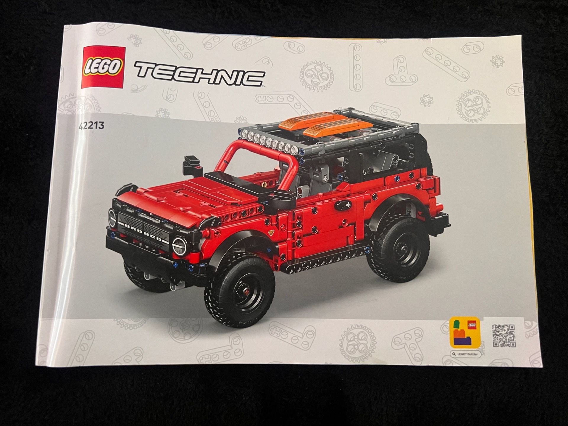 LEGO Technic Ford Bronco SUV Kids Toy Car Building Set 42213