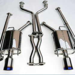 Invidia Q300 Catback Exhaust Infiniti G35 G37 Sedan Rolled Titanium Tips