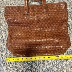 Beautiful Woven Leather Tote