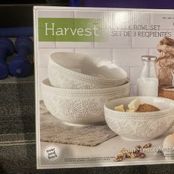 White  Ceramic Bowl Set