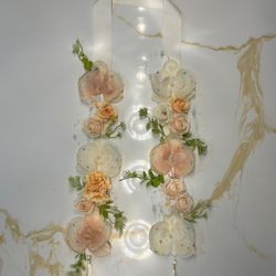 Floral graduation neck sash