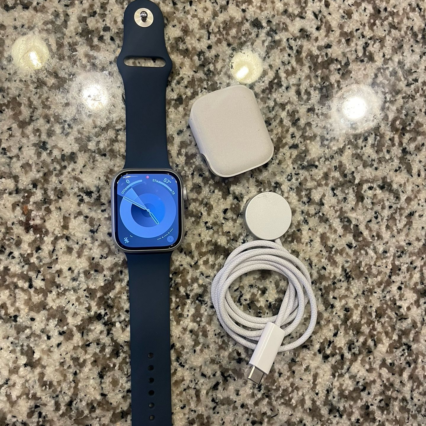 Apple Watch Series 9 Gps 45mm Starlight Aluminum Case With Storm 