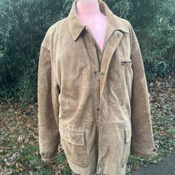 Vintage Polo Ralph Lauren Suede Jacket Men’s Sz. L-Insulated Overcoat Heavy…vintage,used… needs some slight cleaning on the inside edges of the suede.