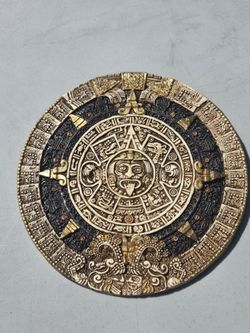 Aztec Calendar Wall Plaque – Decorative Tribal Art Piece
