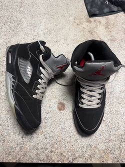 Black matalic Jordan 5