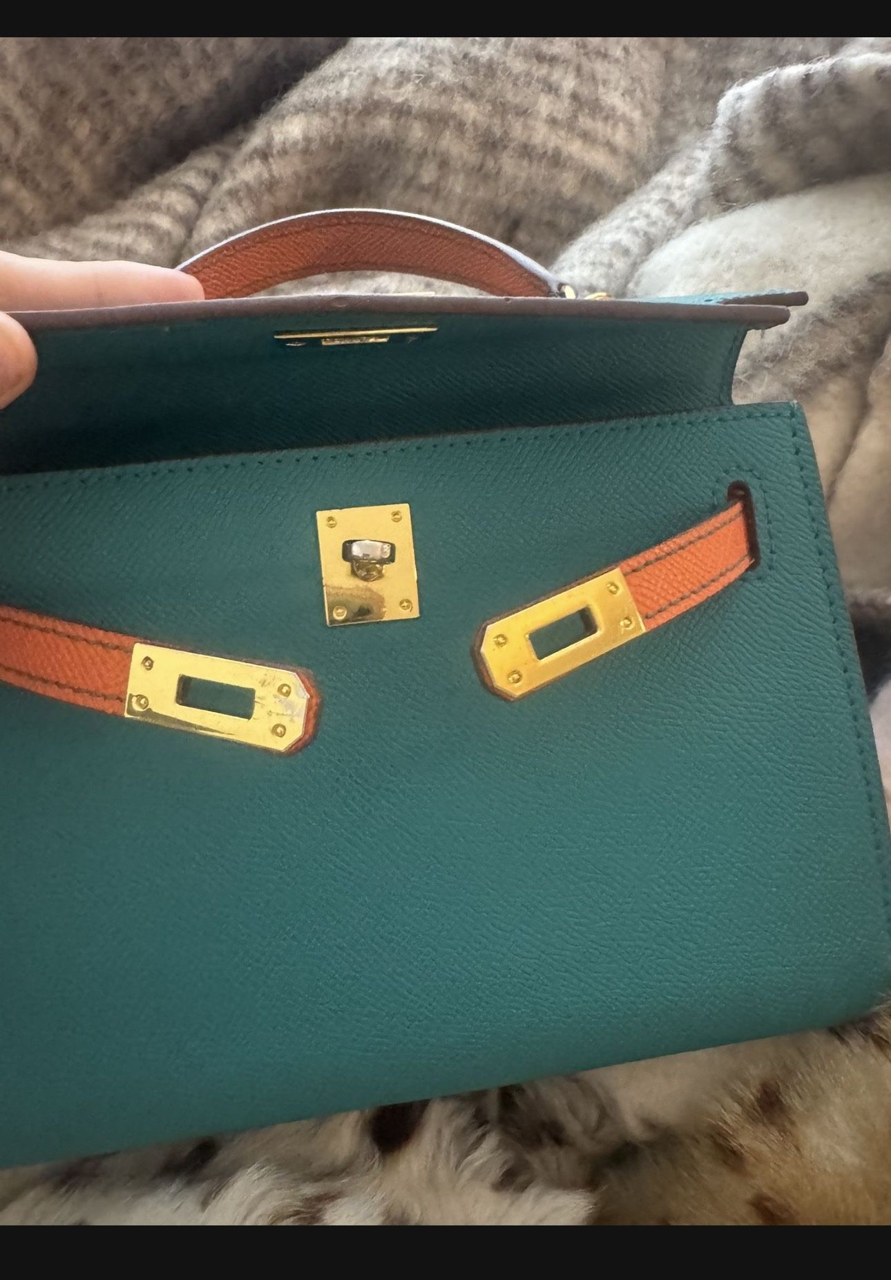 Bag Blue Hermes Kelli