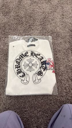 MEDIUM white chrome heart