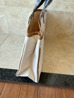 Canvas tote bag in tan